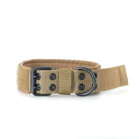 Stylish Striped Canvas Dog Collar For Medium And Large Dogs