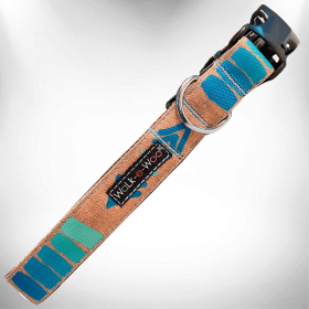 Tribal-Inspired Hand-Painted Dog Collar for Stylish Canines